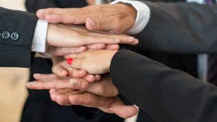hands in