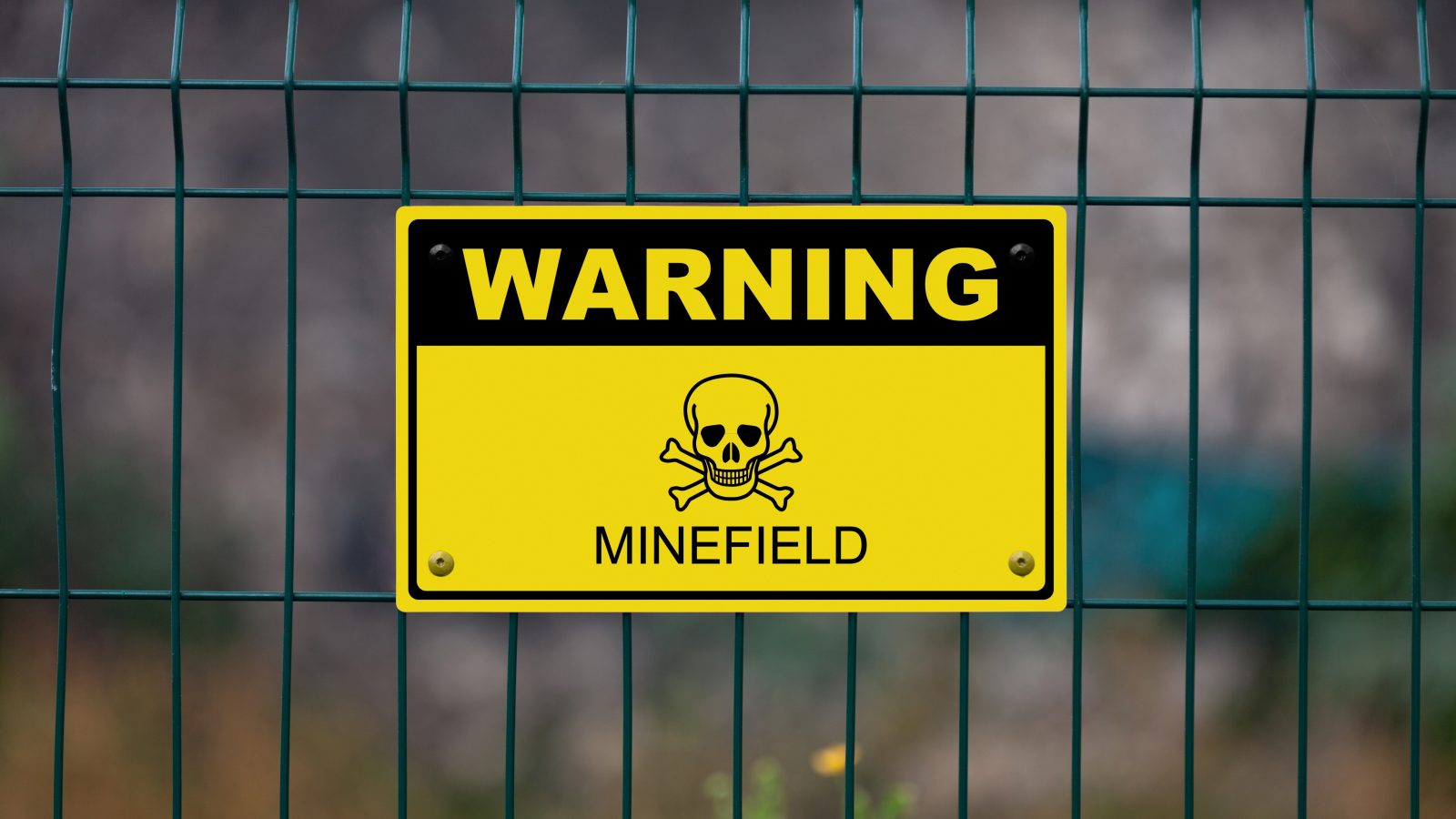 warning minefield