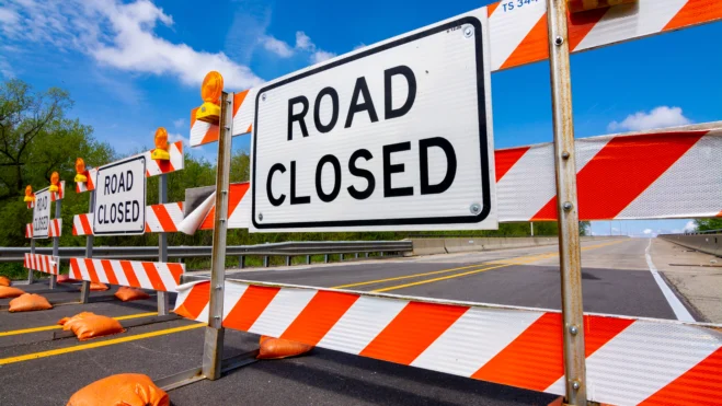 road closed