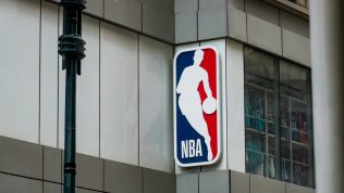 NBA logo building