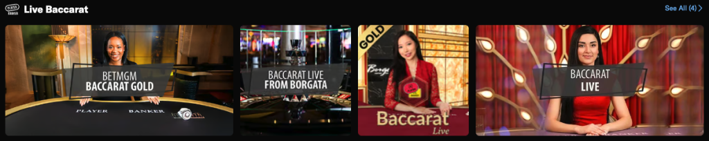 BetMGM Casino live dealer games