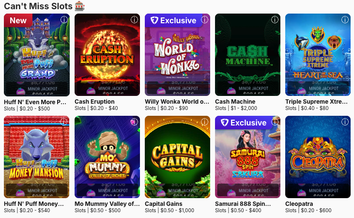 FanDuel Casino slot titles