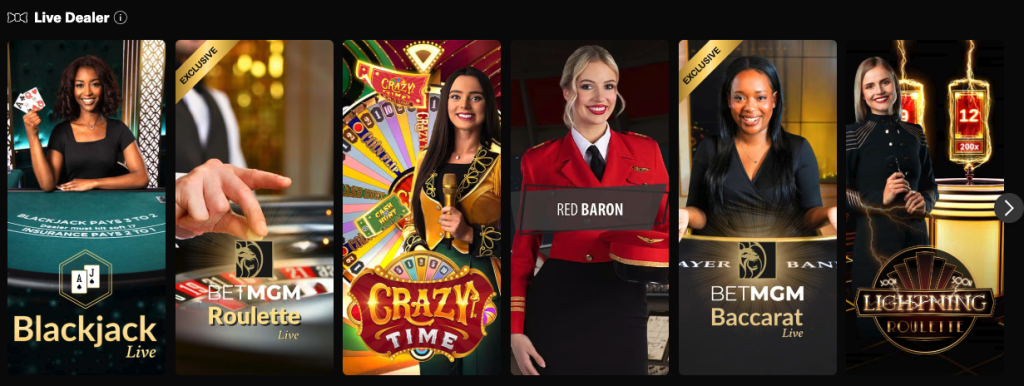 BetMGM Casino screenshot