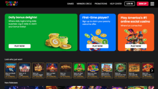 chumba casino home screen