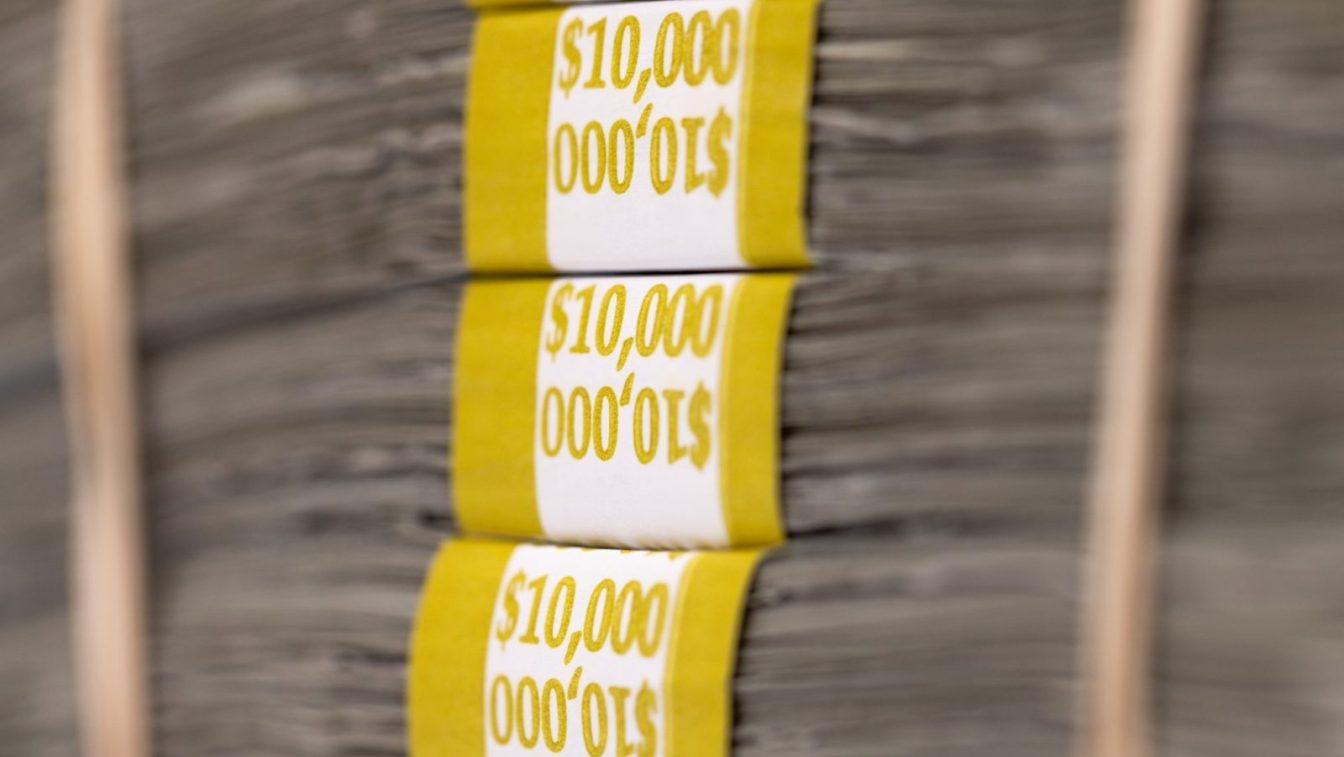 money stacks