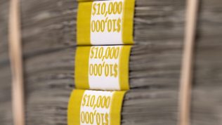 money stacks