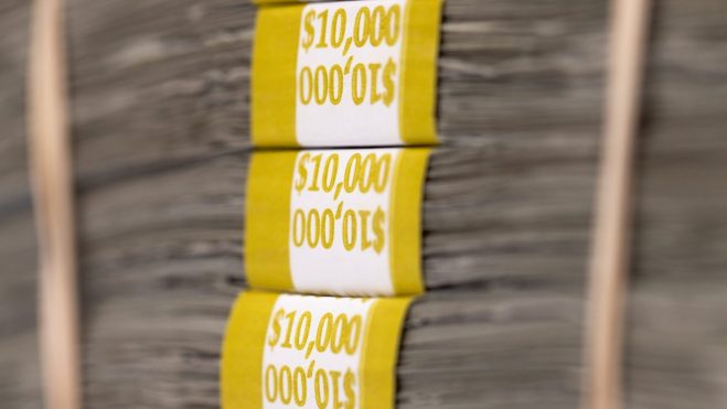 money stacks