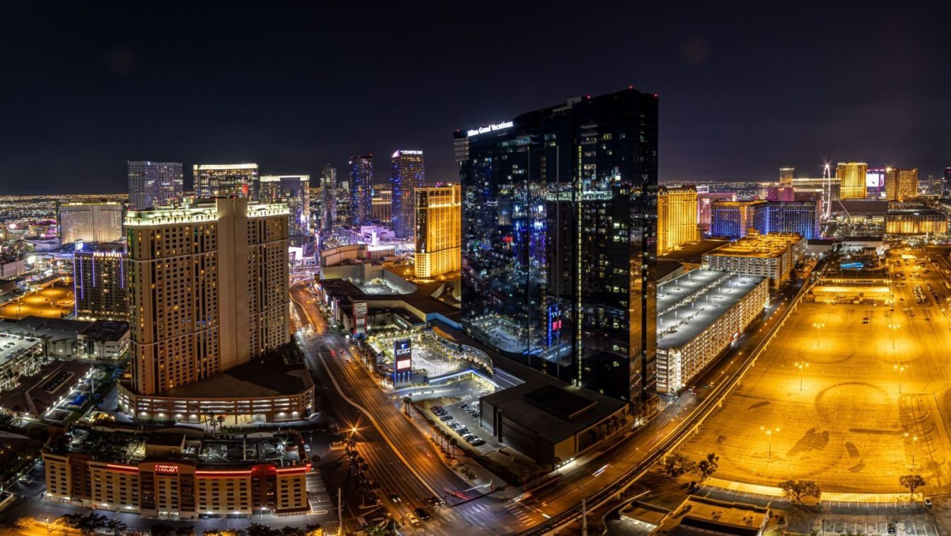 vegas strip night
