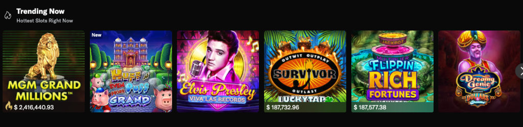 BetMGM Casino trending slots