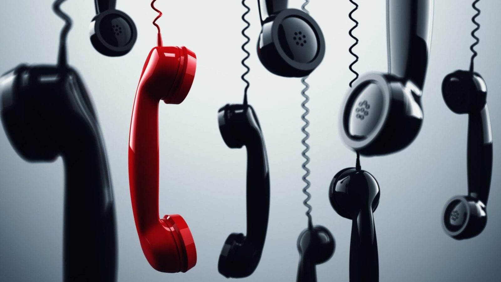 dangling phone receivers