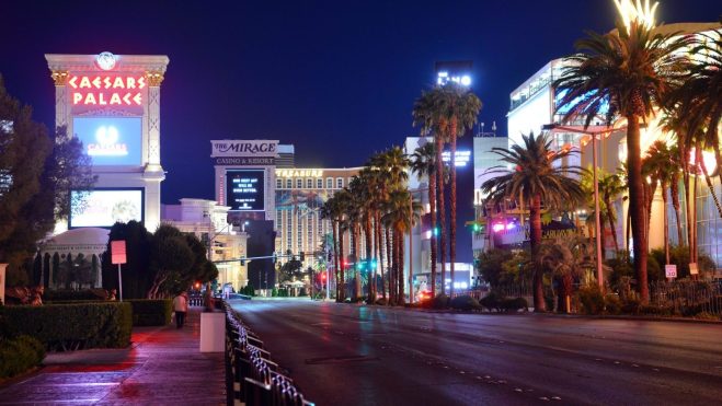 vegas strip night 2020