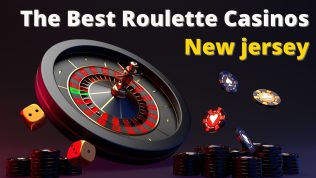 The Best Rouletter Casinos, New jersey, written beside a vector graphic of a wheel with some chips and dice.