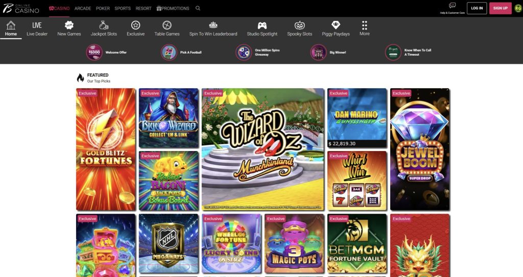 borgata online casino pa homepage taken on desktop desktop.