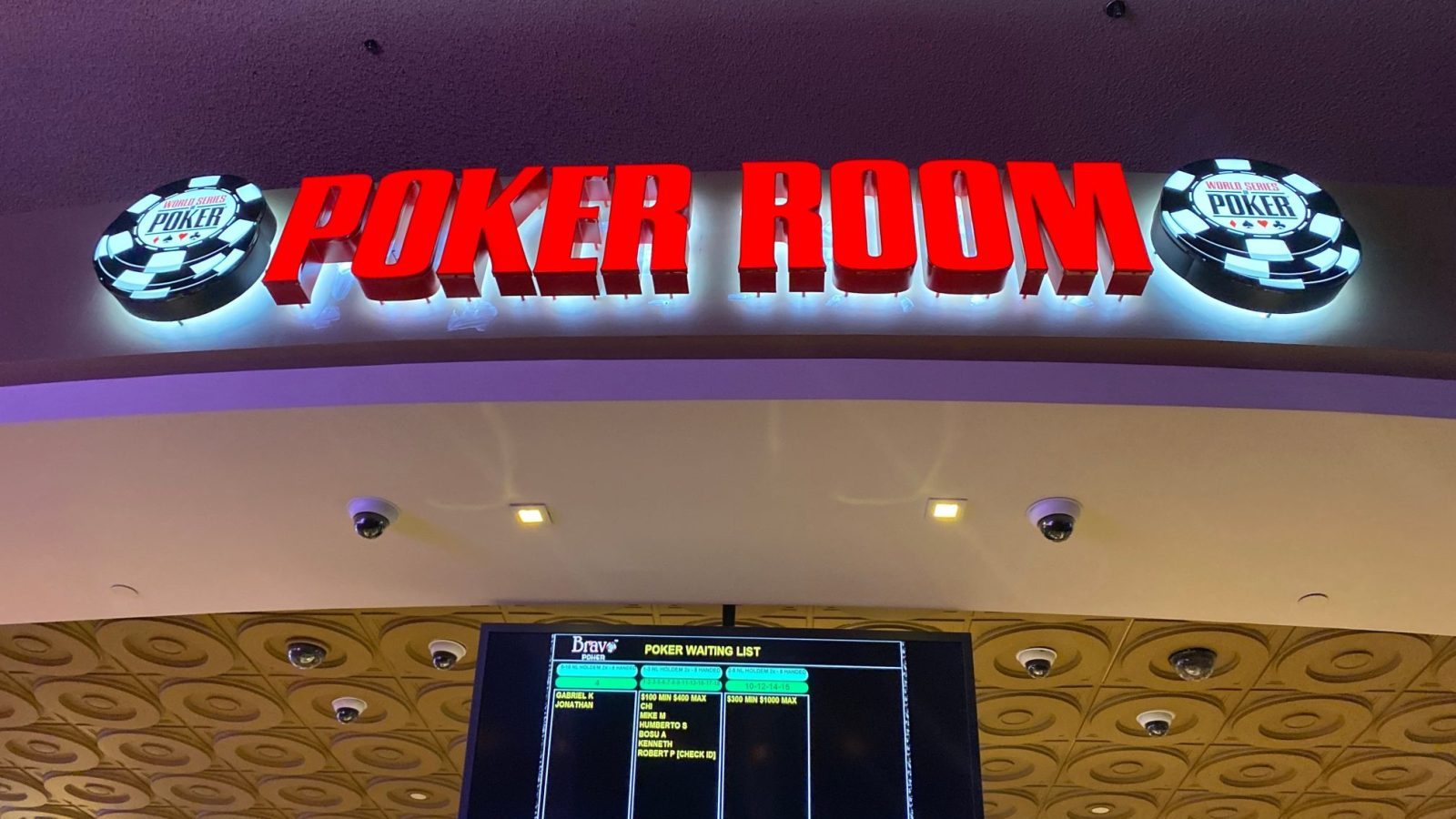wsop poker room