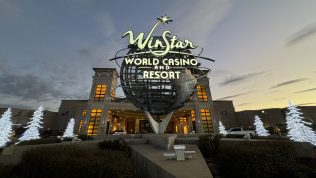 winter world casino sign