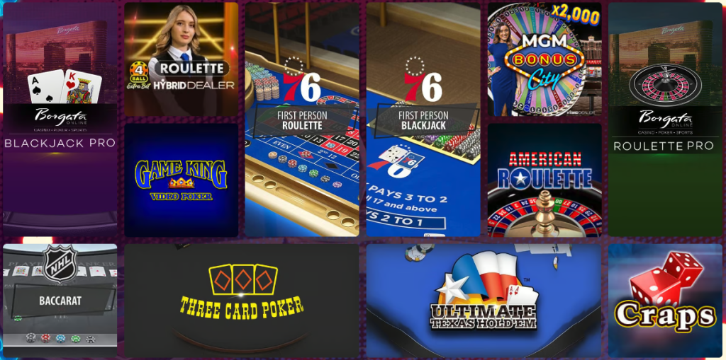 Borgata Casino table games