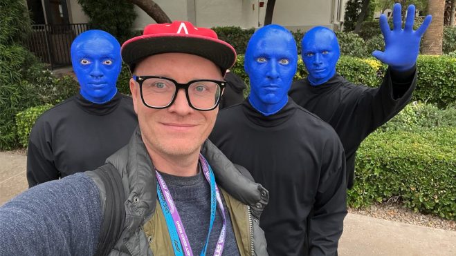 david hill blue man group