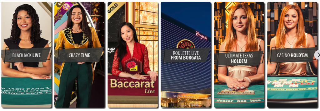 Borgata Casino live dealer games