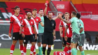 premier league soccer red card