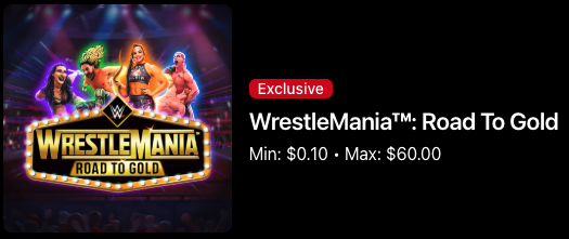 Fanatics Casino Wrestlemania: Road to Gold slot game screenshot