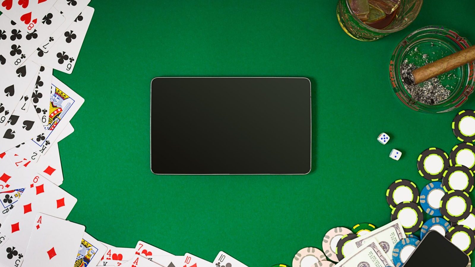 cards ipad chips cigar