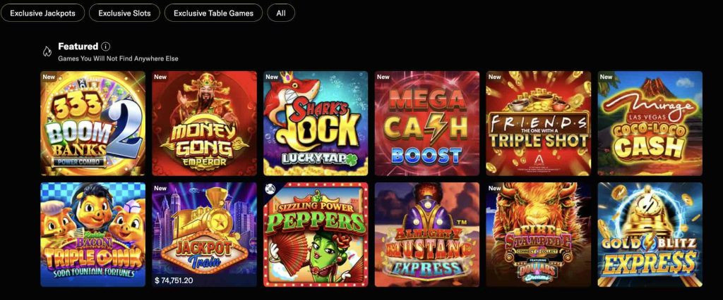 betmgm casino library